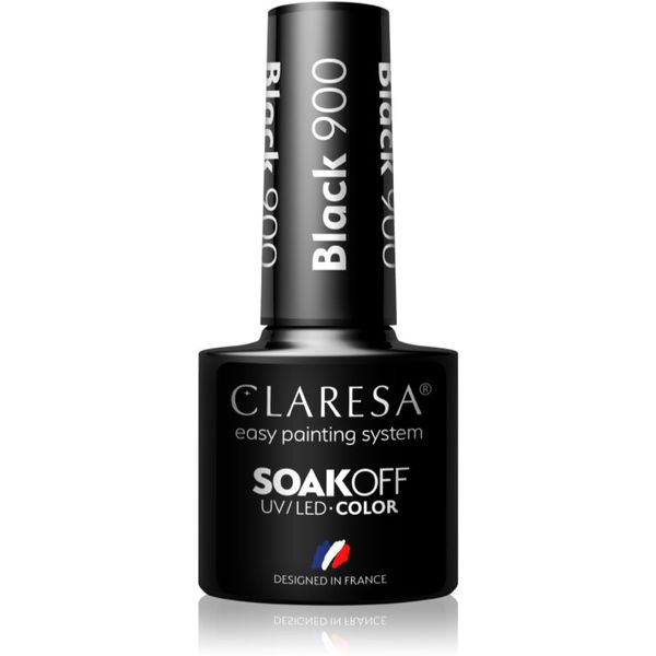 Claresa Claresa SoakOff UV/LED Color Black gel lak za nokte nijansa 900 5 g