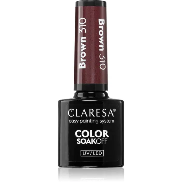 Claresa Claresa SoakOff UV/LED Color Brown gel lak za nokte nijansa 310 5 g