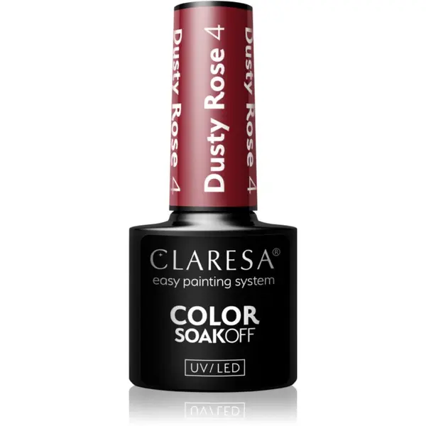 Claresa Claresa SoakOff UV/LED Color Dusty Rose gel lak za nokte nijansa 4 5 g