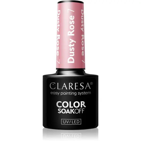 Claresa Claresa SoakOff UV/LED Color Dusty Rose gel lak za nokte nijansa 7 5 g