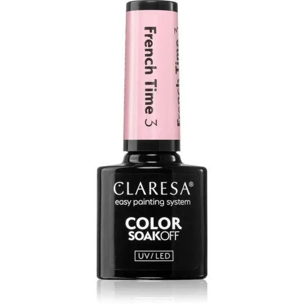 Claresa Claresa SoakOff UV/LED Color French Time gel lak za nokte s korištenjem UV/LED lampe nijansa 3 5 g