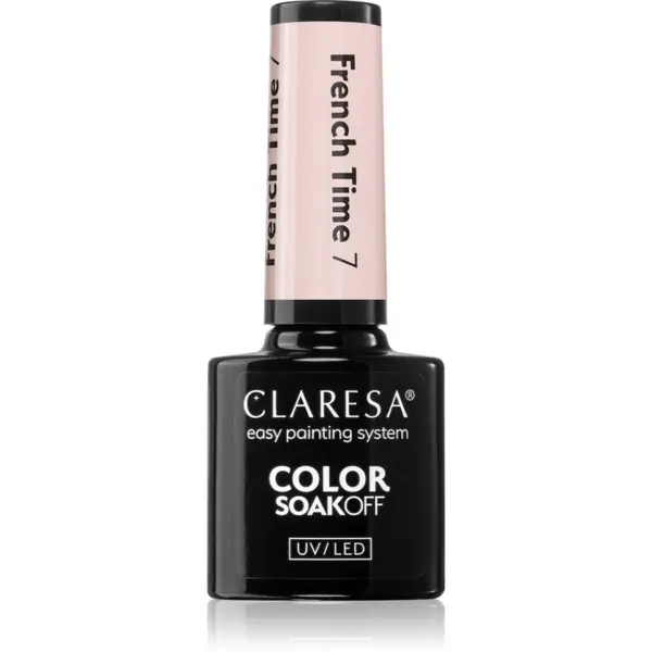 Claresa Claresa SoakOff UV/LED Color French Time gel lak za nokte s korištenjem UV/LED lampe nijansa 7 5 g