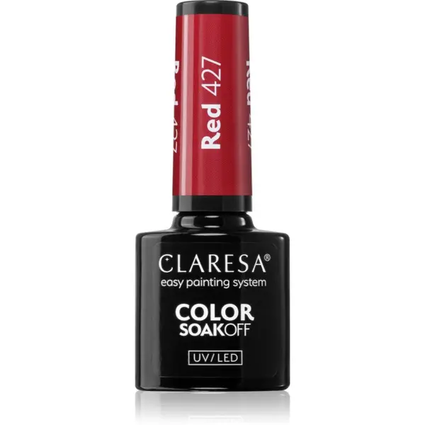 Claresa Claresa SoakOff UV/LED Color Fun Fair gel lak za nokte nijansa Red 427 5 g