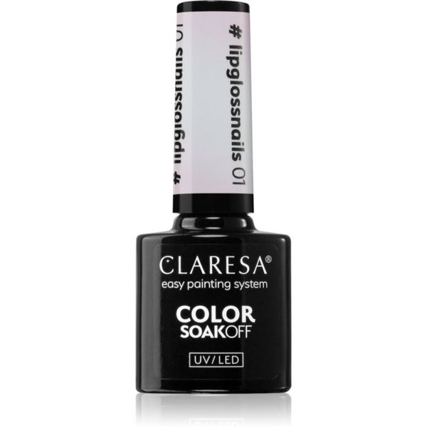 Claresa Claresa SoakOff UV/LED Color #lipglossnails gel lak za nokte nijansa 01 5 g