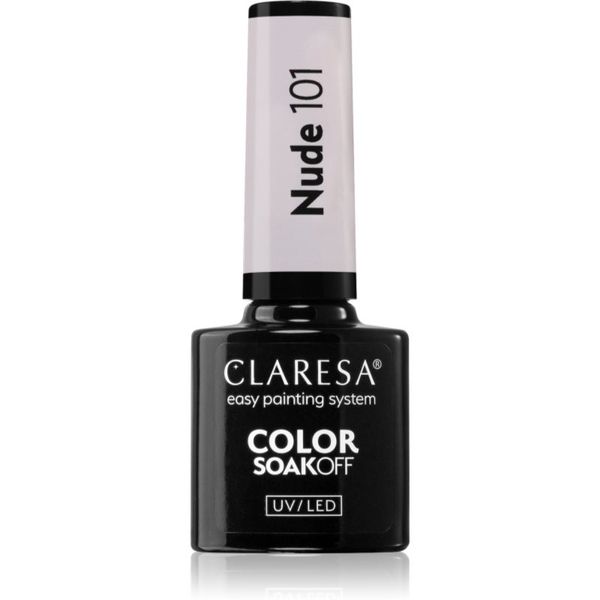 Claresa Claresa SoakOff UV/LED Color Nude gel lak za nokte nijansa 101 5 g