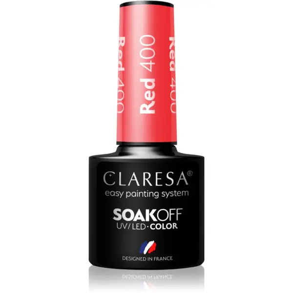 Claresa Claresa SoakOff UV/LED Color Rainbow Explosion gel lak za nokte nijansa Red 400 5 g