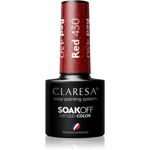 Claresa Claresa SoakOff UV/LED Color Rainbow Explosion gel lak za nokte nijansa Red 430 5 g