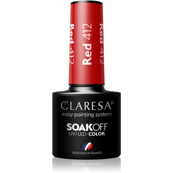 Claresa Claresa SoakOff UV/LED Color Take Me To The River gel lak za nokte nijansa Red 412 5 g