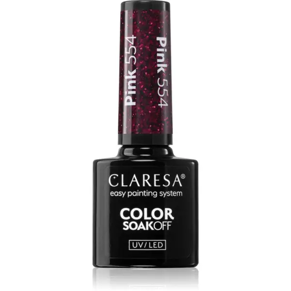 Claresa Claresa SoakOff UV/LED Color Warm Feelings gel lak za nokte nijansa Pink 554 5 g
