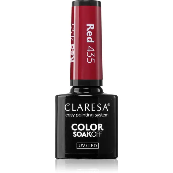 Claresa Claresa SoakOff UV/LED Color Warm Feelings gel lak za nokte nijansa Red 435 5 g
