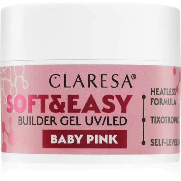 Claresa Claresa Soft&Easy Builder Gel bazni gel lak za nokte nijansa Baby Pink 12 g