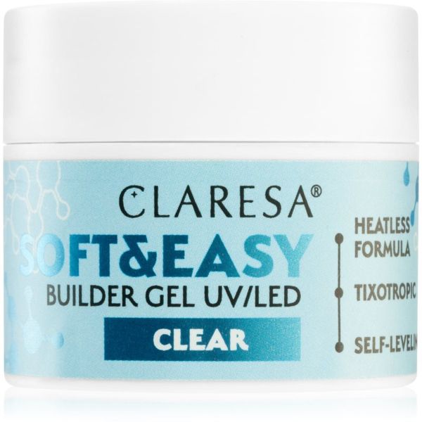 Claresa Claresa Soft&Easy Builder Gel bazni gel lak za nokte nijansa Clear 12 g