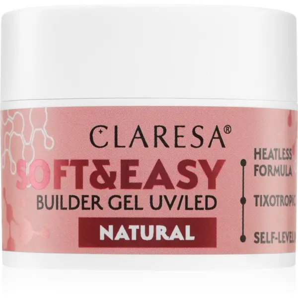 Claresa Claresa Soft&Easy Builder Gel bazni gel lak za nokte nijansa Natural 12 g