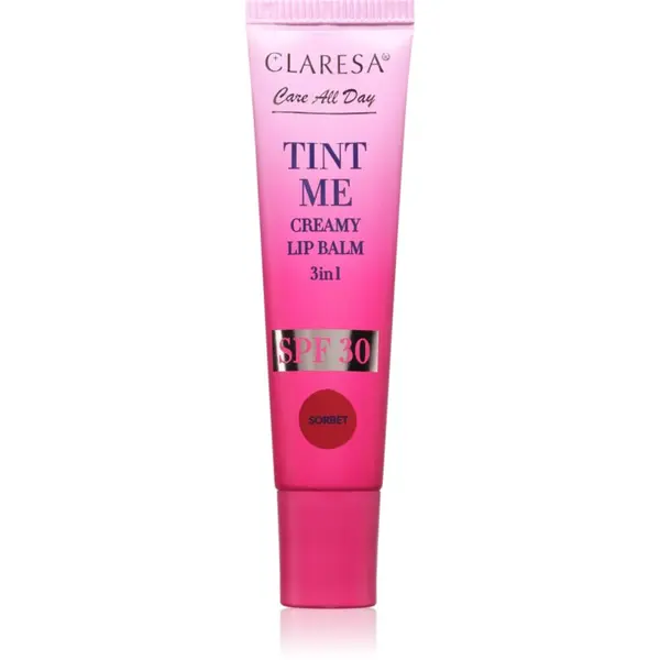 Claresa Claresa Tint Me Creamy Lip Balm balzam za usne s hidratantnim učinkom nijansa Sorbet 12 ml