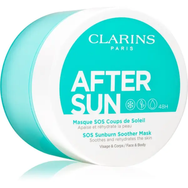 Clarins Clarins After Sun SOS Sunburn Soother Mask umirujuća maska nakon sunčanja 100 ml