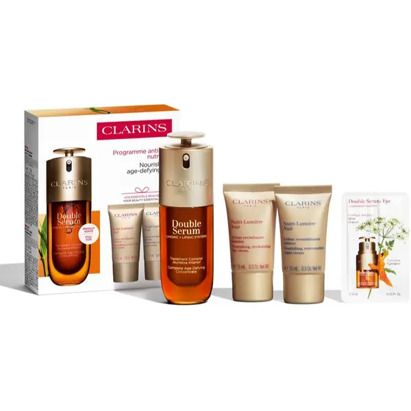 Clarins Clarins Double Serum & Nutri-Lumière Collection poklon set za zrelu kožu lica