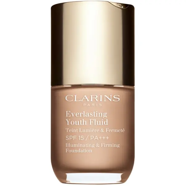 Clarins Clarins Everlasting Youth Fluid Foundation posvjetljujući puder SPF 15 nijansa 107 Beige 30 ml