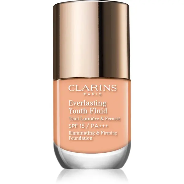 Clarins Clarins Everlasting Youth Fluid Foundation posvjetljujući puder SPF 15 nijansa 107 Beige 30 ml