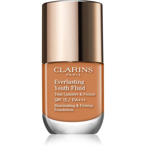 Clarins Clarins Everlasting Youth Fluid posvjetljujući puder SPF 15 nijansa 114 Cappuccino 30 ml