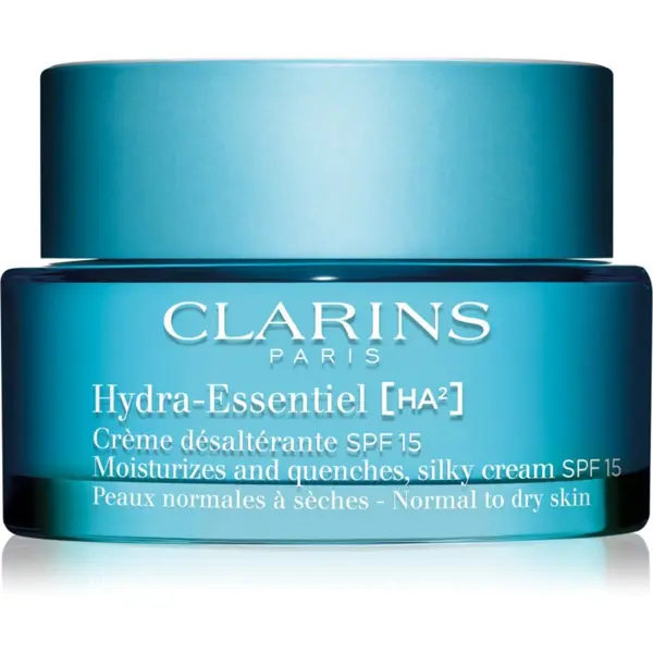 Clarins Clarins Hydra-Essentiel [HA²] Silky Cream SPF 15 svilenkasto nježna hidratantna krema SPF 15 50 ml