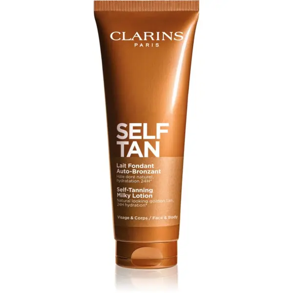 Clarins Clarins Self Tan Self-Tanning Milky Lotion krema za samotamnjenje za tijelo i lice 125 ml