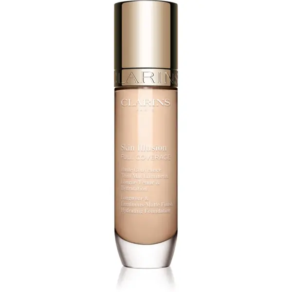 Clarins Clarins Skin Illusion Hydrating Foundation puder s visokim prekrivanjem nijansa 100.5W 30 ml