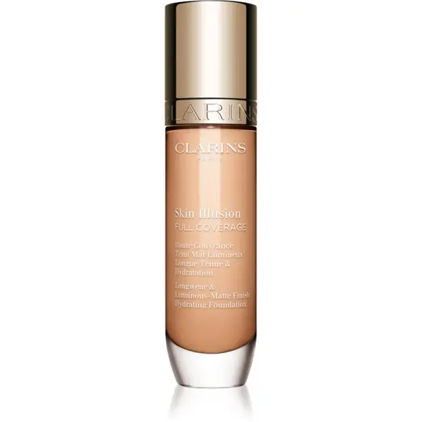 Clarins Clarins Skin Illusion Hydrating Foundation puder s visokim prekrivanjem nijansa 102.5C 30 ml