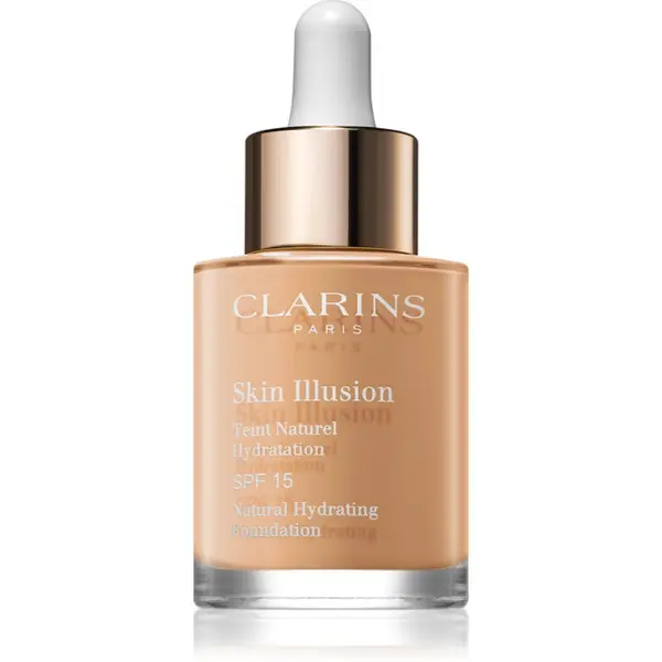 Clarins Clarins Skin Illusion Natural Hydrating Foundation posvjetljujući hidratantni puder SPF 15 nijansa 112.3 Sandalwood 30 ml