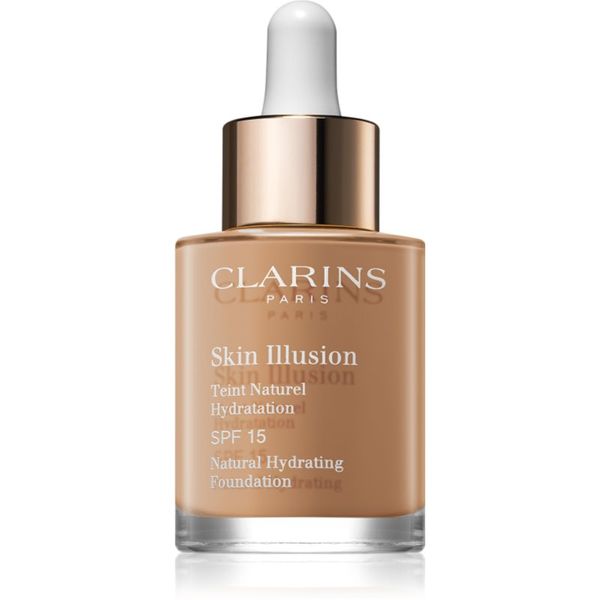 Clarins Clarins Skin Illusion Natural Hydrating Foundation posvjetljujući hidratantni puder SPF 15 nijansa 114 Cappuccino 30 ml