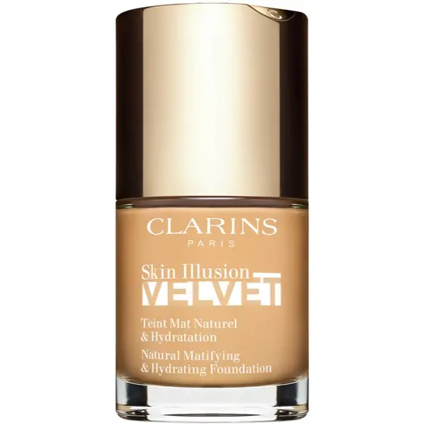 Clarins Clarins Skin Illusion Velvet tekući puder s mat finišem s hranjivim učinkom nijansa 105.5W 30 ml