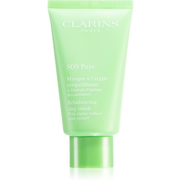 Clarins Clarins SOS Pure Rebalancing Clay Mask maska od blata za mješovitu i masnu kožu 75 ml