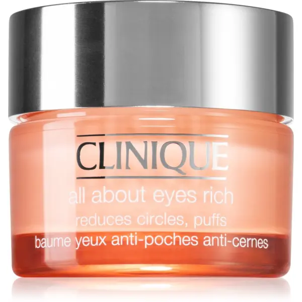 Clinique Clinique All About Eyes™ Rich hidratantna krema za područje oko očiju protiv oticanja i tamnih krugova 30 ml