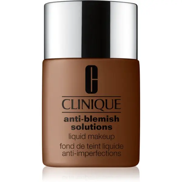 Clinique Clinique Anti-Blemish Solutions™ Liquid Makeup puder s visokim prekrivanjem za masno lice sklono aknama nijansa WN 125 Mahogany 30 ml