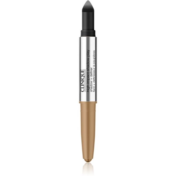 Clinique Clinique High Impact Shadow Play™ Shadow & Definer sjenilo za oči u olovci duo nijansa Champagne + Caviar 1,9 g