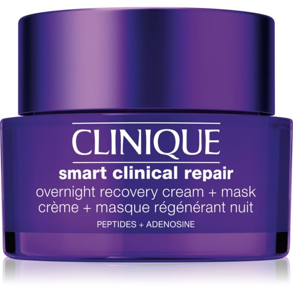 Clinique Clinique Smart Clinical™ Repair Overnight Cream & Mask noćna hidratantna maska i krema za regeneraciju i obnovu lica 50 ml