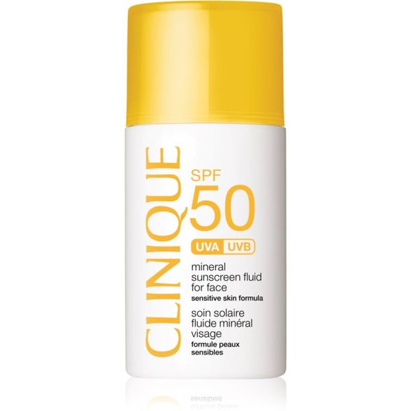 Clinique Clinique Sun SPF 50 Mineral Sunscreen Fluid For Face mineralni fluid za sunčanje za lice SPF 50 30 ml