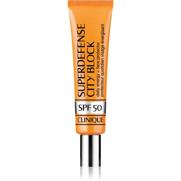 Clinique Clinique Superdefense™ City Block Broad Spectrum SPF 50 Daily Energy + Face Protector energetski zaštitni fluid SPF 50 40 ml