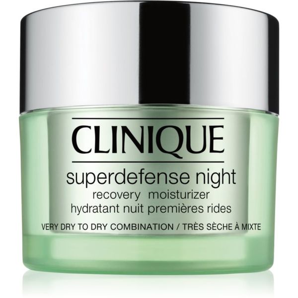 Clinique Clinique Superdefense™ Night Recovery Moisturizer noćna hidratantna krema protiv prvih znakova starenja kože 50 ml