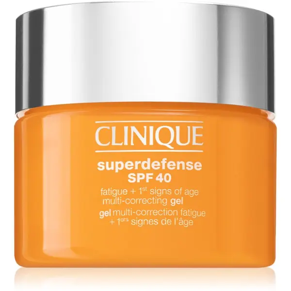 Clinique Clinique Superdefense™ SPF 40 Fatigue + 1st Signs of Age Multi Correcting Gel hidratantni gel protiv prvih znakova starenja kože SPF 40 30 ml