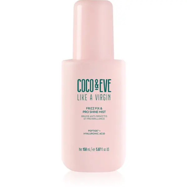 Coco & Eve Coco & Eve Like A Virgin Frizz Fix & Pro Shine Mist anti-frizzy sprej za sjajnu i mekanu kosu 150 ml
