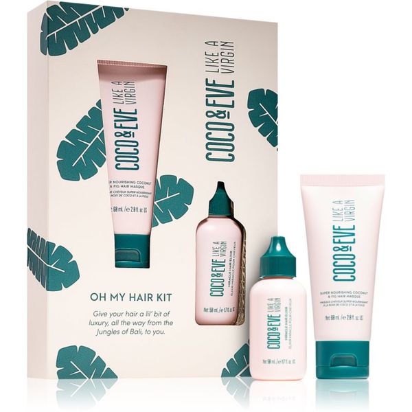 Coco & Eve Coco & Eve Like A Virgin Oh My Hair Kit set(za sjajnu i mekanu kosu)