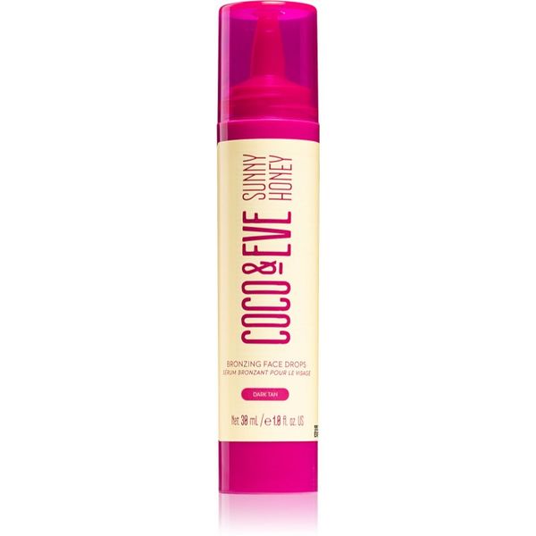 Coco & Eve Coco & Eve Sunny Honey Bronzing Face Drops kapi za samotamnjenje za lice Dark Tan 30 ml
