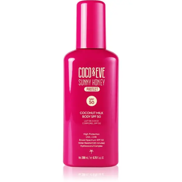 Coco & Eve Coco & Eve Sunny Honey Coconut Milk Body SPF50 mlijeko za tijelo za sunčanje SPF 50 200 ml