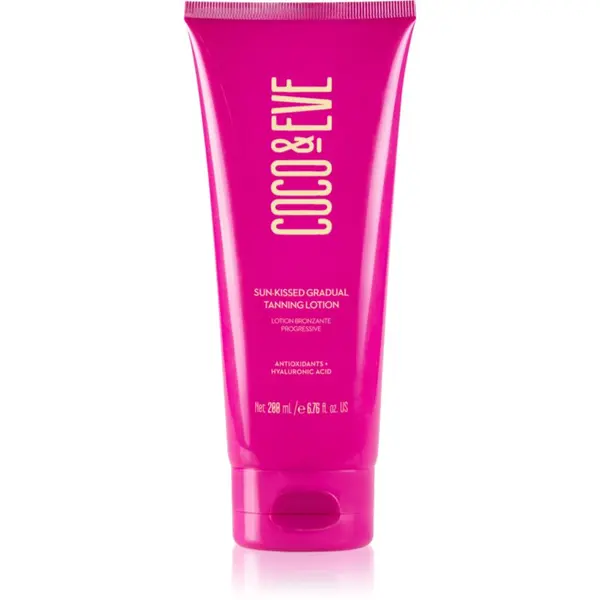 Coco & Eve Coco & Eve Sunny Honey Sun-kissed Gradual Tanning Lotion mlijeko za postupno samotamnjenje s mirisom Coco-Mango 200 ml