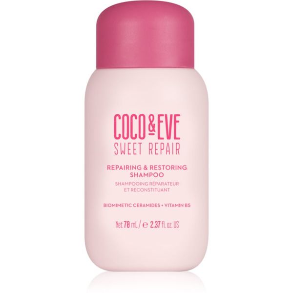 Coco & Eve Coco & Eve Sweet Repair Repairing & Restoring Shampoo šampon za intenzivnu regeneraciju za oštećenu i obojenu kosu 70 ml