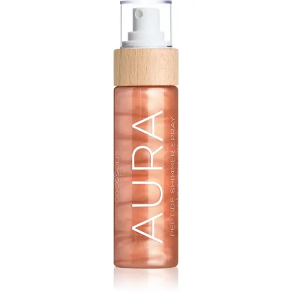 COCOSOLIS COCOSOLIS AURA Peptide Shimmer Spray hidratantni sprej s posvjetljujućim učinkom s mirisom Raspberry 100 ml