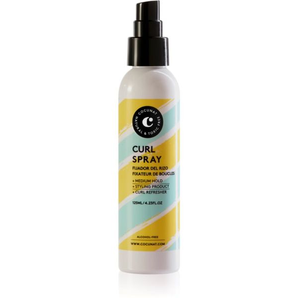 Cocunat Cocunat Curly sprej za fiksiranje šminke za valovitu i kovrčavu kosu 125 ml