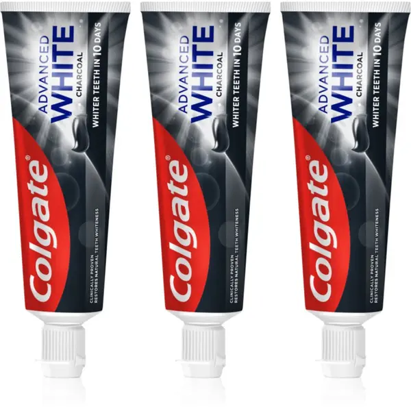 Colgate Colgate Advanced White Charcoal pasta za izbjeljivanje s aktivnim ugljenom 3x75 ml