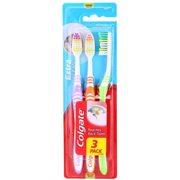 Colgate Colgate Extra Clean Medium četkice za zube medium 3 kom