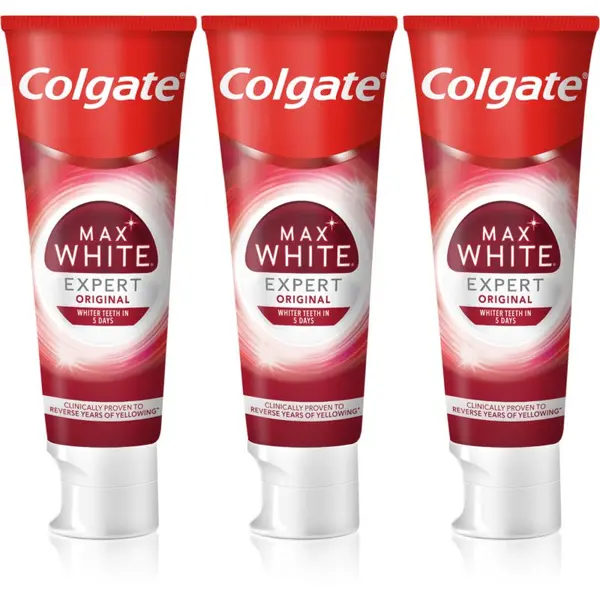 Colgate Colgate Max White Expert Original pasta za izbjeljivanje zuba 3x75 ml